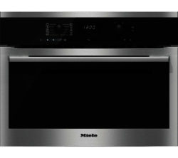 Miele H6100BM Built-in Combination Microwave - Clean Steel